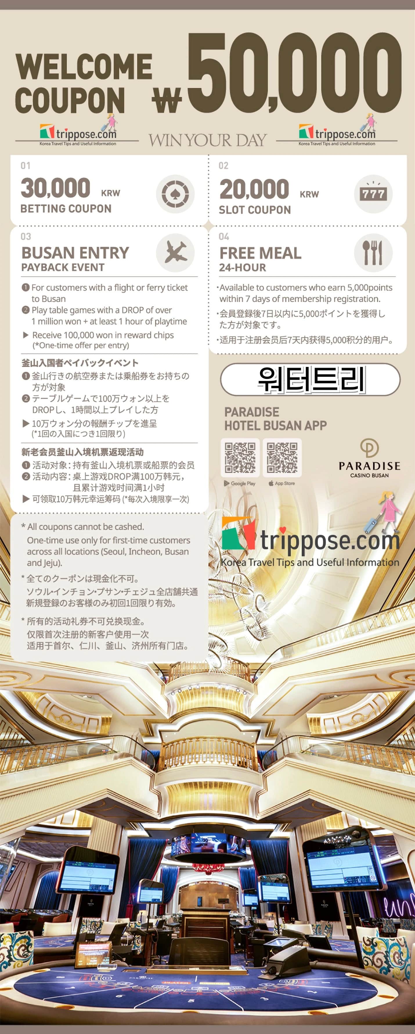 Paradise Casino Busan Coupon